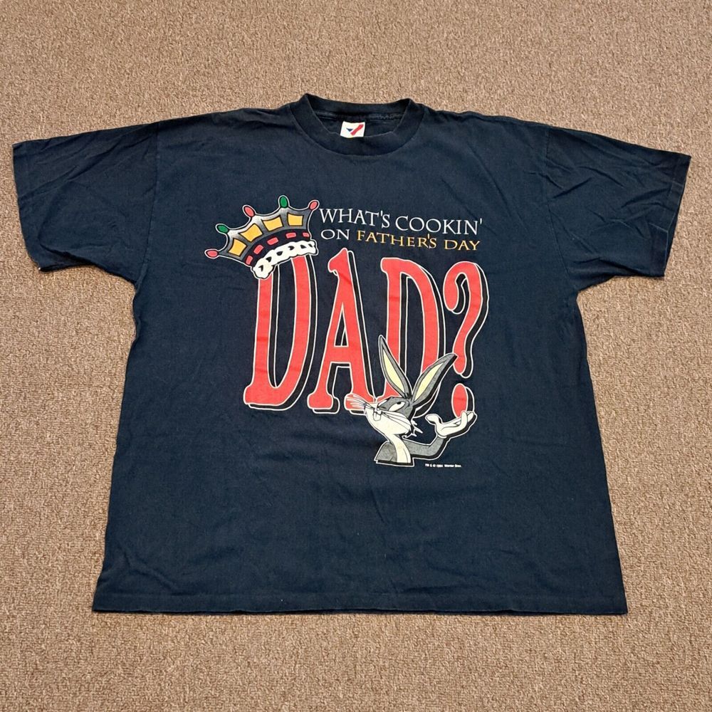 LOONEY TUNES T Shirt XL Vintage 1994 USA MADE‎ Father Whats Cookin Bugs Bunny
